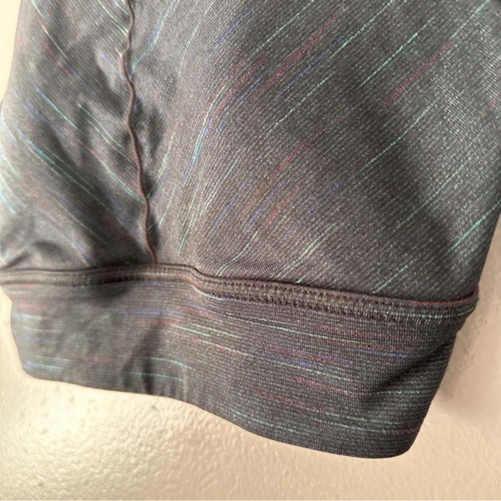 Prana Padded Sports Bra Knotted Racerback‎ | Blacl + Teal - Picture 5 of 6